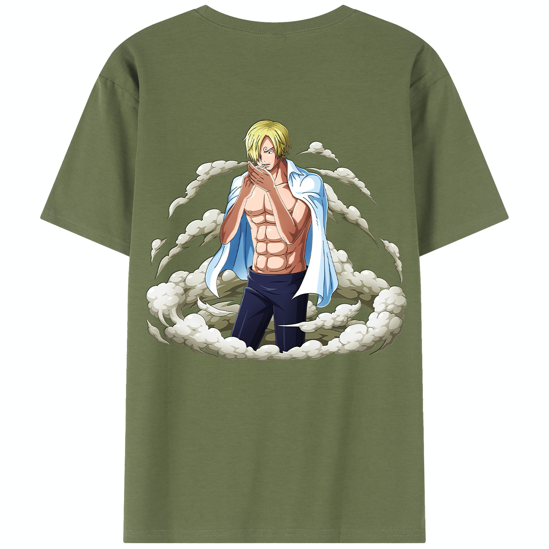 ワンピース サンジ ONE PIECE Sanji 綿100％半袖Tシャツ（背面プリント）